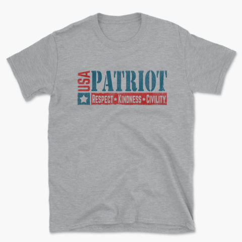 Men's USA Patriot heather sport gray t-shirt