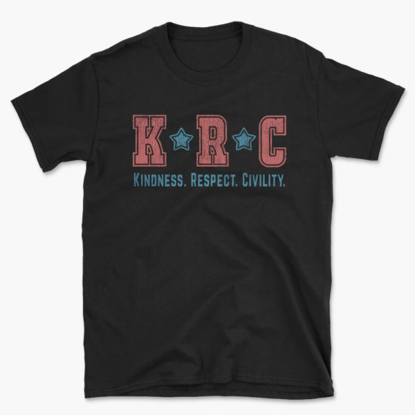 Men's black KRC - Kindness. Respect. Civility t-shirt