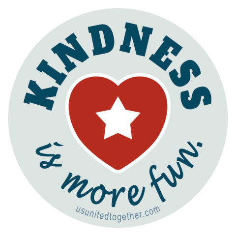 Kindness is More Fun 3" weatherproof sticker